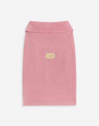Dolce & Gabbana Cotton Dog Polo Shirt - Man Pink M