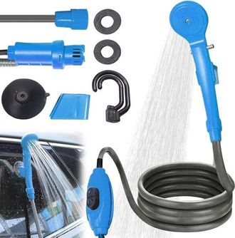 OEM Ducha Port&aacute;til Para Camping - 12 V Con Ducha De Mano Y Manguera - Bomba - Bomba Sumergible Para Senderismo, Camping, Viajes, Playa Y Mascotas