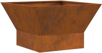 vidaXL Hoguera Negro 60 x 60 x 35 cm Acero Vidaxl