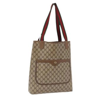 Gucci Bolso Tote GG Canvas Pre-owned - Pre-owned - Mujer - Marr&oacute;n - ONE SIZE