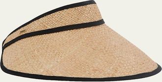 Eugenia Kim Trixie Raffia Sun Visor