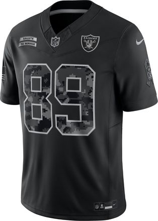Nike Brock Bowers Las Vegas Raiders Salute to Service Nike Mens Dri-FIT NFL Limited Jersey in Black | SSLM00AF3Q-B9V