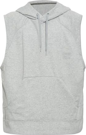 Nike N.a.c. Dri-FIT Fleece Mouwloze Training Hoodie - Heren - Sportshirts - Grijs - 2XL - Katoen - Fitness