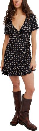 Free People Wildest Dreams Minidress in Black Combo at Nordstrom, Size X-Large