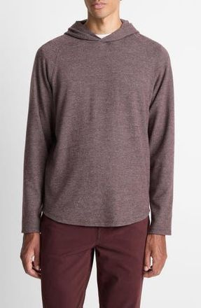 Vince Broken Twill Hoodie in Port/heather Grey at Nordstrom Rack, Size Xx-Large