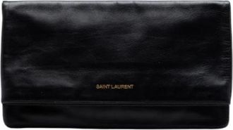 Saint Laurent Pre-owned Clutches, female, Black, Size: ONE SIZE Pre-owned Clutch Bag