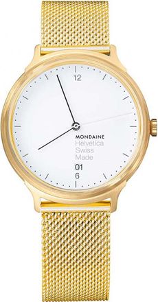 Mondaine Womens MH1-L2211-SM Helvetica Light Watch - Gold - One Size