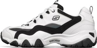 Skechers D lites 2.0 Running Shoes White/Black/Grey 666157-WBMT