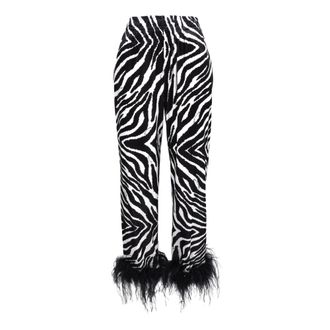 Giulia N Couture Elegante broek met stretchstof - Dames - Slim Fit Broeken - Veelkleurig - L - Polyester - Broeken