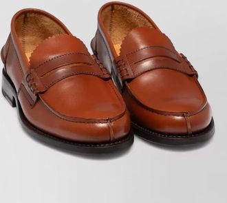 Saxone of Scotland leather arran loafers