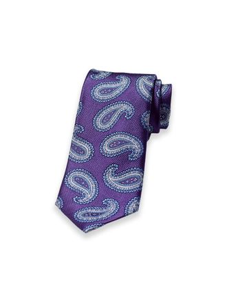 Paul Fredrick Paisley Woven Silk Tie