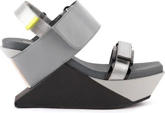 United Nude Delta Run Wedge - Dames - Sleehakken - Grijs - 39 EU - Leer - Schoenen