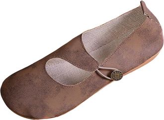 Generic Womens Flat Shoes Casual Slip On Pumps Shoes Solid Color Round Toe Foldable Lightweight Comfortable Wide Width Walking Shoe Office Holiday Khaki