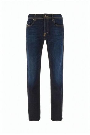 Diesel Dark Indigo Denim Pants With Classic Five-Pocket Design