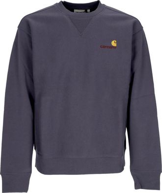 Carhartt Work in Progress Script Sweat Crewneck Sweatshirt Soft Fit - Heren - Sweatshirts - Blauw - XL - Katoen - Hoodies & sweatvesten