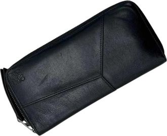 Loewe Pre-owned Long wallet (bi-fold) - Dames - Vintage Accessoires - Zwart - ONE Size - Leer - Vintage