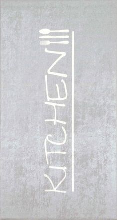 Nazar Rugs Alfombra de cocina gris 70x180