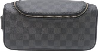 Louis Vuitton Black Damier Graphite Pouch (Pre-Owned)
