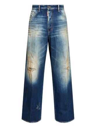 Dsquared2 Loose-Fit Distressed Denim Jeans