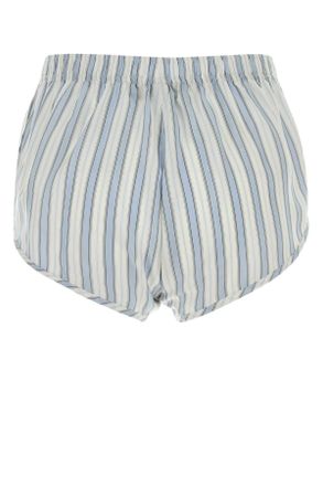 Gucci Embroidered Silk Bermuda Shorts - Blue