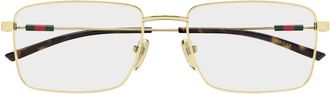 Gucci Glasses, unisex, Yellow, Size: 55 MM Gg2098O Optical Frame