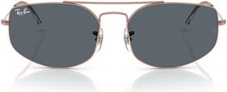 Ray-Ban 57mm Irregular Oval Sunglasses in Copper at Nordstrom
