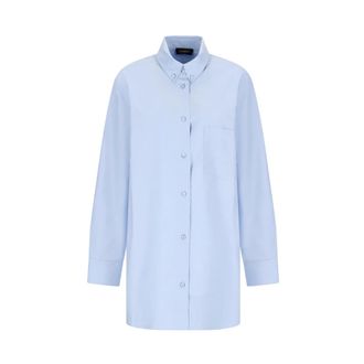 Andamane Dames, Blouses & Shirts, Blauw, Maat: XS