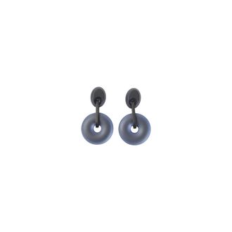 Giorgio Armani Geometrische Oorclips - Dames - Oorbellen - Blauw - ONE Size - Accessoires