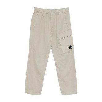 C.P. Company C.P. Company - Pantal&oacute;n Cargo de Algod&oacute;n/Lino - Trousers - Hombre - Gris - L