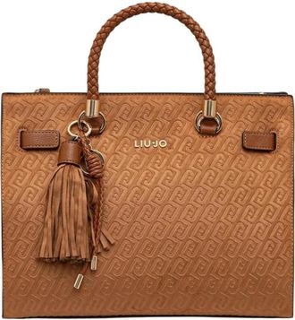 Liu Jo Handtas met schouderriem en binnenzak - Dames - Shoppers - Bruin - ONE Size - Polyester - Tassen