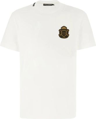 Dolce & Gabbana T-shirt - Heren - T-shirts - Wit - L - Tops