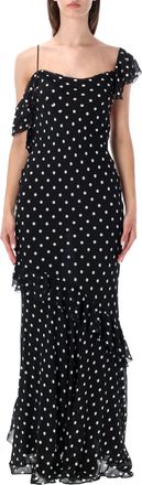 Self Portrait Georgette Long Dress