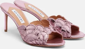 Aquazzura Ce Soir sequined mules