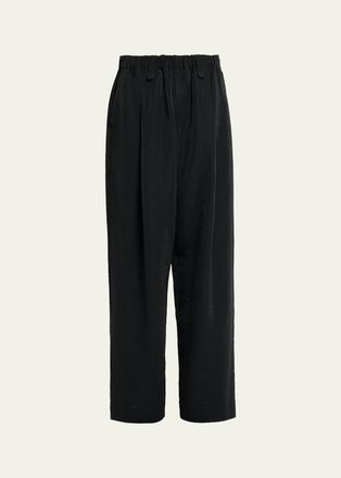 Homme Pliss&eacute; Issey Miyake Mens Opacity Wide-Leg Pull-On Pants