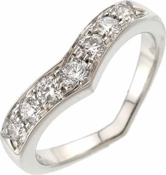 Tiffany & Co. Silver Platinum 950 Band Ring (Pre-Owned)
