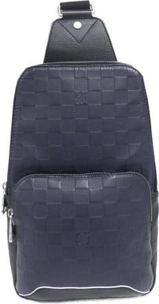Louis Vuitton Infini Navy Leather Shoulder Bag Sling Bag (Pre-Owned)