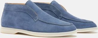 Scarosso Leonardo Boots in Steel - Suede at Nordstrom, Size 42