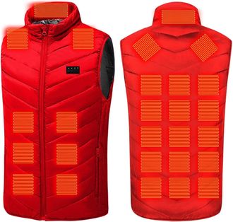 Generic Heated Vest for The Family 3-Zone Heating Gilet with Adjustable Temperatures 3-6s Fast Warm Tech Power Bank Powered Windproof & Machine Washable Perfe