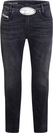 Diesel Heren Striket D 5 Pockets Straight Jeans (Zwart/Grijs/Denim)