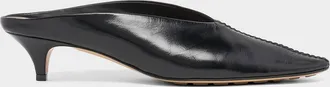 Bottega Veneta 40mm Vesta Nappa Leather Mule Pumps