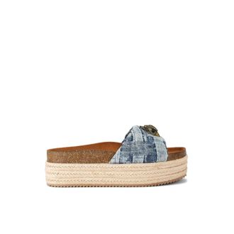 Kurt Geiger Kensington Flatform - female - Kurt Geiger - Sliders - Blue - 3 UK - Shoes