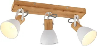 Lindby Foco merela En Marr&oacute;n De Madera - Lindby