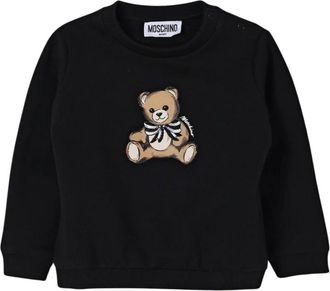 Moschino Kids Sweatshirts, male, Black, 18 M, Crew Neck Jumper
