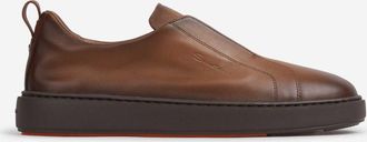 Santoni Smooth Leather Sneakers