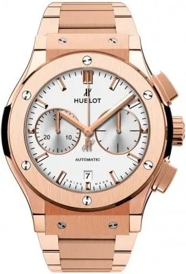Hublot Classic Fusion Silver Dial Automatic Mens Chronograph Watch 521.OX.2611.OX