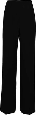 Alberta Ferretti Neutral Pantaloni High-Waisted Satin Palazzo Pants