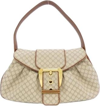Celine Pre-owned Canvas Shoulder Bag - Dames - Vintage Schoudertas - Beige - ONE Size - Vintage