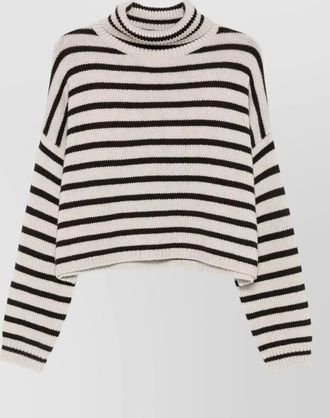 Lisa Yang cashmere striped turtleneck sweater