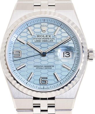 Rolex Land Dweller 36mm Platinum Chronometer Watch M127236-0001