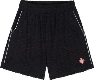 Casablanca Casablanca Logo-monogrammed Terry Shorts - Black - XL